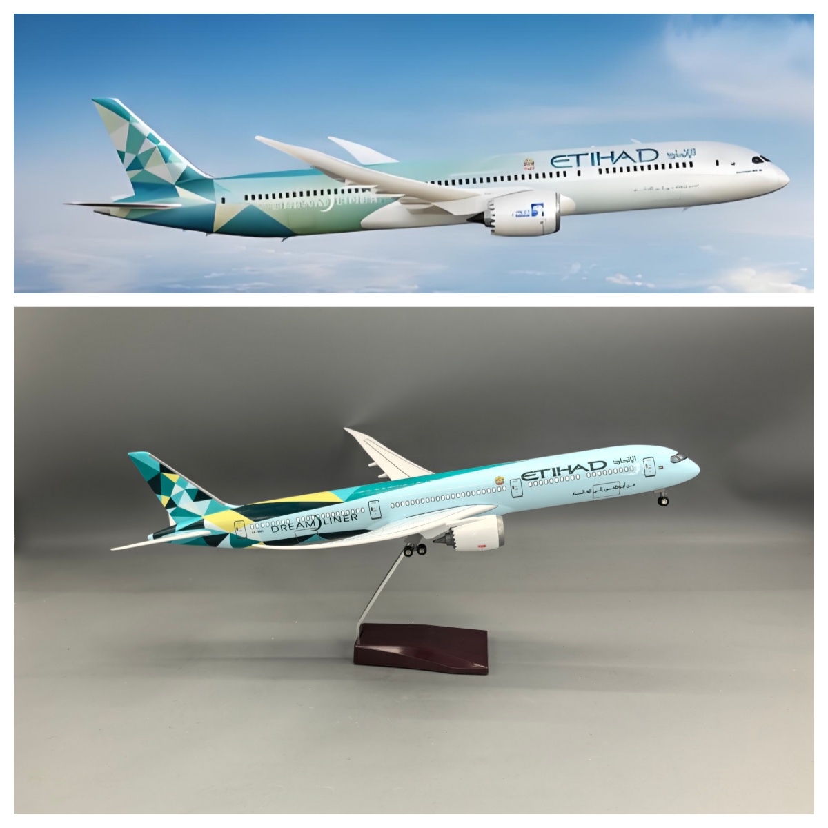 1/145 Scale Aircraft Etihad B7 - Model Airplane Plastic 评论和价格