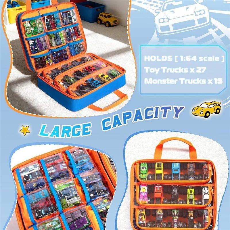 WOWFU- Truck Storage Case With - Hot Wheels Car Monster Trucks 评论和价格