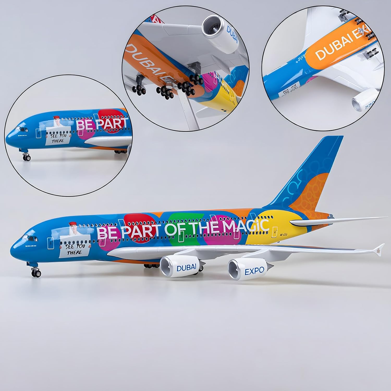 1/160 scale Emirates EXPO A380 - Model Airplane Plastic 评论和价格