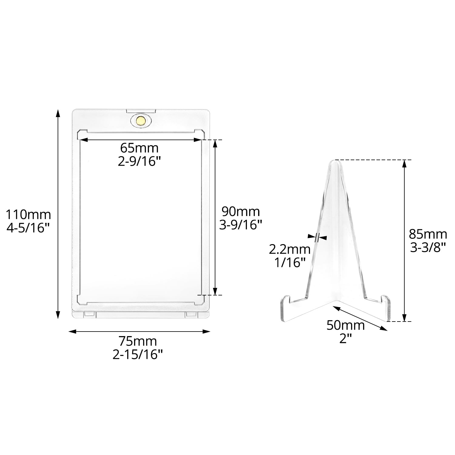 35PT Magnetic Card Holder Disp - Graded Card Display 评论和价格