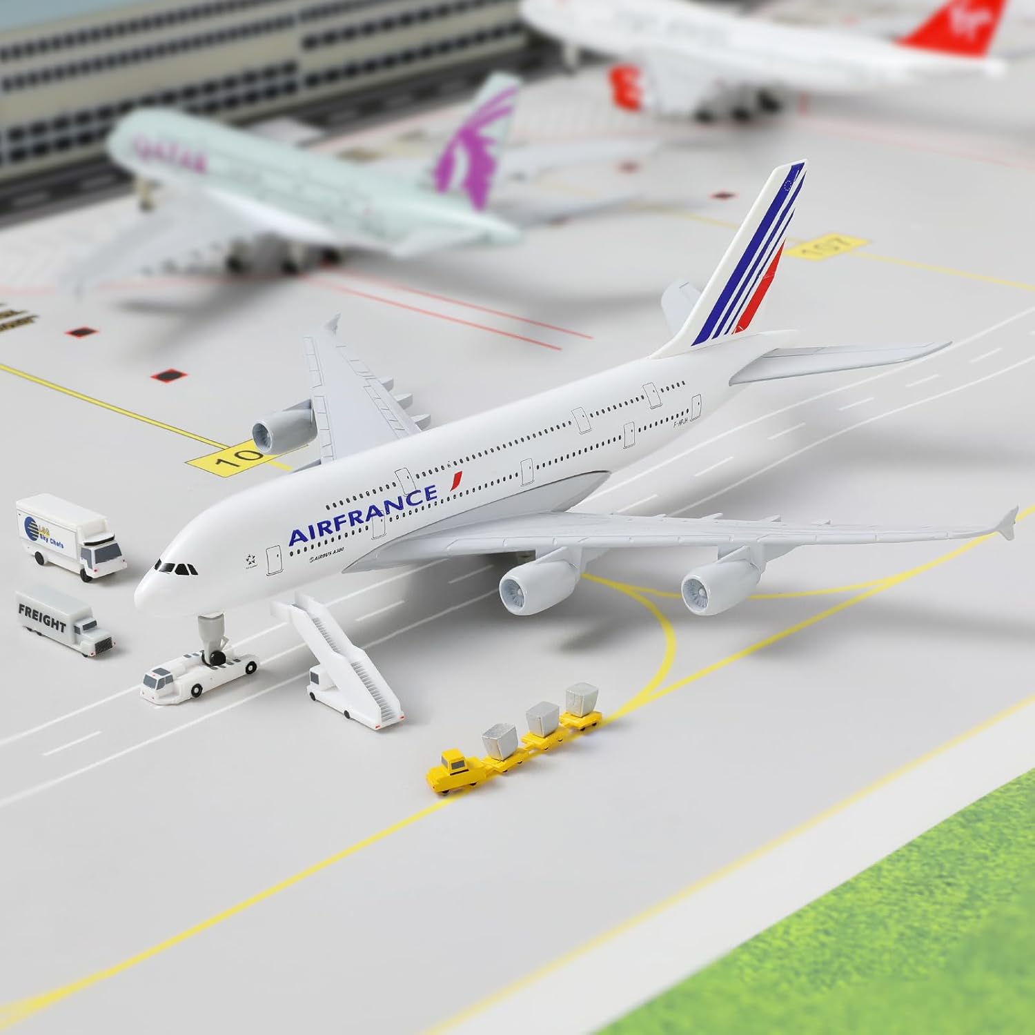 20CM Air France A380 Plane Mod - Model Airplane Plastic 评论和价格