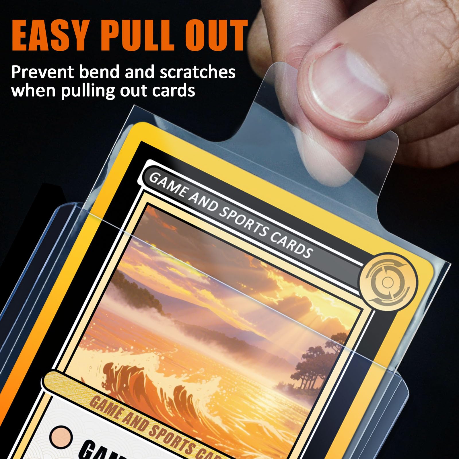 100pcs Clear Raised Tabbed Pul - Graded Card Display 评论和价格