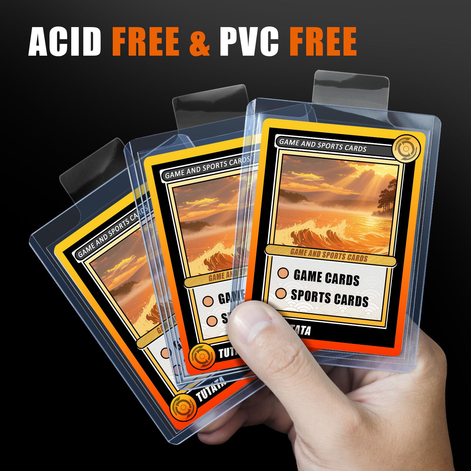 100pcs Clear Raised Tabbed Pul - Graded Card Display 评论和价格